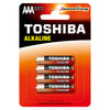 Toshiba AAA LR03 Alkalin 4'ü İnce Pil