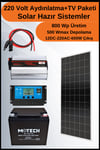 TV+Aydınlatma Tall Mono Solar Paket 220 Volt-800Wp
