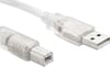 Usb-Yazıcı Kablosu 1,5 Metre ( Şeffaf )