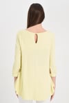 HN1259Robalı Kolları Manşetli Örme Bluz