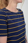 HN1336Boncuk Detaylı T-shirt