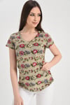 HN1377Basic V Yaka T-shirt