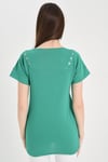 HN1507V Yakalı Omuzu İşlevsel Düğme Detaylı Tshirt