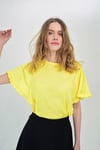HN1531Kolu Fırfır Detaylı T-shirt