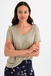 HN1642V Yaka Kısa Kollu Tshirt