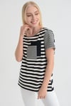 HN1683Cep Detaylı Tshirt