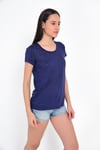 HN1706Bisiklet Yakalı Basic T-shirt