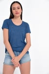 HN1706Bisiklet Yakalı Basic T-shirt