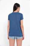 HN1706Bisiklet Yakalı Basic T-shirt