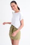HN1749Bisiklet Yakalı Basic T-shirt