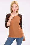 HN1966Reglan Kollu Ribanalı Bluz