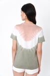 HN2009Batik Baskılı Bisiklet Yakalı Kısa Kollu T-shirt