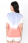 HN2009Batik Baskılı Bisiklet Yakalı Kısa Kollu T-shirt