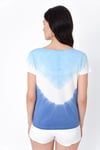HN2010Yakası Büzgülü Batikli T-shirt