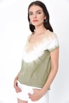 HN2022Bisiklet Yaka Batikli T-shirt