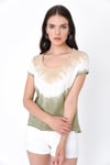 HN2022Bisiklet Yaka Batikli T-shirt