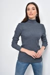 HN2299Balıkçı Yaka Bluz