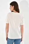 HN2523Soul Nakışlı Basic T-Shirt