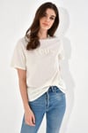 HN2523Soul Nakışlı Basic T-Shirt