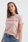 HN2732Herstory Yazı Baskılı Basic T-shirt