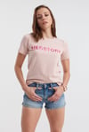 HN2732Herstory Yazı Baskılı Basic T-shirt