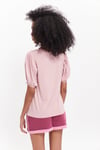 HN3061Balon Kollu Bisiklet Yakalı T-Shirt