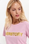HN3066Her Story Nakışlı Basic T-Shirt