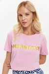 HN3066Her Story Nakışlı Basic T-Shirt