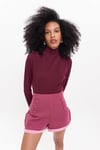 HN3069Balıkçı Yaka Örme Bluz