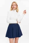 HN3128Pliseli Mini Etek