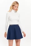 HN3128Pliseli Mini Etek