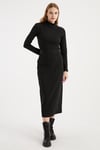 HN3222Ribana Beli Lastikli Örme Etek