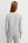 HN3478Uzun Kollu Bisiklet Yakalı 3 İplik Sweatshirt