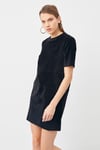 HN3811Fitilli Kadife Elbise