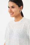 HN3824Unisex Oversize Basic Bisiklet Yaka T-shirt