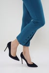 HN530Paçaları Kuş Gözü Detaylı Pantolon
