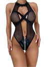 Babydoll-Nightlight Deri Detaylı Fantazi Mayokini