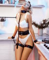 HARNESS-Nightlight Tasmalı Ve Kelepçeli Bel Bacak Harnesi