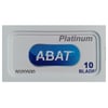 ABAT PLATINUM ÇİFT KENAR TIRAŞ JİLETİ 10LU