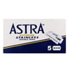 ASTRA SUPERIOR STAINLESS (MAVİ) ÇİFT KENAR TIRAŞ JİLETİ 5'Lİ