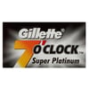 GILLETTE 7O'CLOCK SUPER PLATINUM ÇİFT KENAR TIRAŞ JİLETİ 10LU