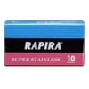 RAPIRA ÇİFT KENAR TIRAŞ JİLETİ 10LU (PEMBE-SIYAH-MAVI) 