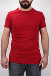 4604 KIRMIZI BİSİKLET YAKA  ERKEK TSHIRT
