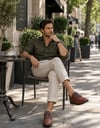 Dagoster DMA08-1071 Taba Ortopedik Günlük Erkek Deri Ayakkabı