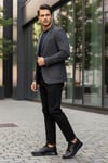 Dagoster DMA08-1080 Siyah Ortopedik Günlük Slip On  Erkek Deri Ayakkabı