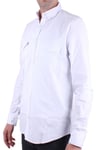 Dagoster DMG23-118783 Beyaz Poplin Günlük Normal Kalıp Uzun Kol Erkek Gömlek