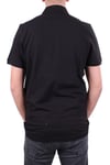 Dagoster DMG23-231319 Siyah Günlük Yarım Patlı Pike Polo Yaka Erkek Tişört