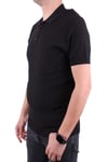 Dagoster DMG23-511231 Siyah Günlük Polo Yaka Erkek Tişört