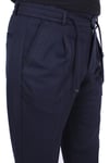 Dagoster DMG23-611275 Lacivert Normal Bel Double Paça Flota Cepli Erkek  Pantolon
