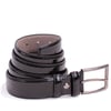 Dagoster DMK26-301 Siyah Rugan 3,5 cm Suni Deri Erkek Kemer